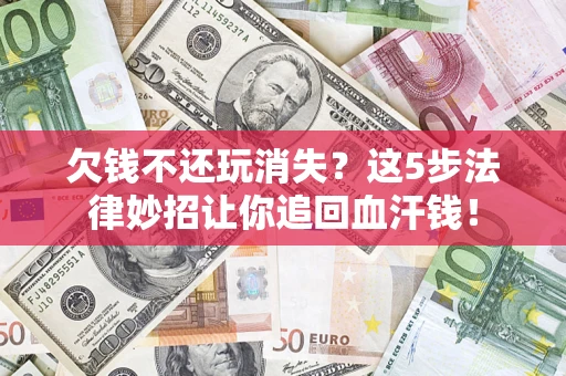 武汉欠钱不还玩消失？这5步法律妙招让你追回血汗钱！