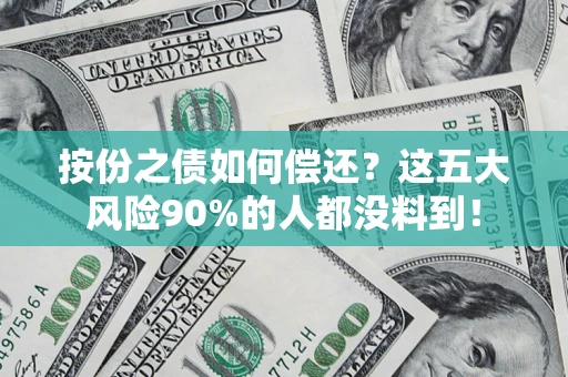 武汉按份之债如何偿还？这五大风险90%的人都没料到！