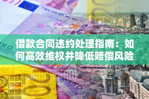 武汉借款合同违约处理指南：如何高效维权并降低赔偿风险？
